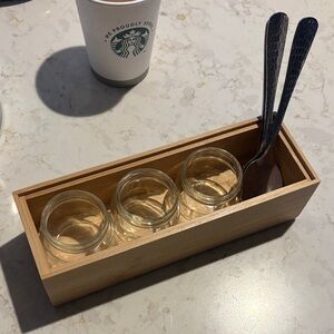 LOT 10 glass jars / Organizing small Glass container baby food jars lot